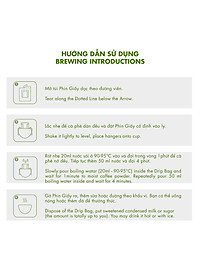 Cà phê phin giấy Gu Người Việt DalatFarm - Hộp 10 túi x 10 g