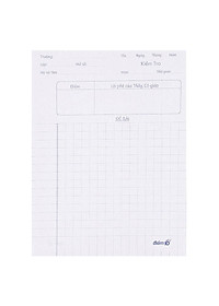 Giấy Kiểm Tra Thiên Long 4 Ô Ly Ngang - TP-GKT09