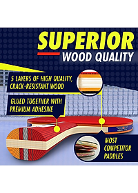 Combo 2 Vợt Bóng Bàn Tặng Kèm 3 Quả Bóng Bàn + Kẹp Trụ Lưới Bóng Bàn Rút Gọn Nhựa ABS 1,7m Chính Hãng dododios