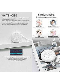 Máy tạo tiếng ồn trắng giúp ru bé ngủ ngon âm thanh nhẹ nhàng có hẹn giờ