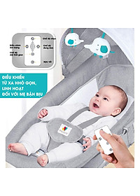 Nôi ru ngủ thư giãn kết hợp ghế ngồi đọc sách cho bé nhạc trắng Mastela 8104/8106 - điều khiển từ xa - kết hợp Bluetooth