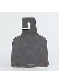 Móc Treo Đa Năng Có Hộc Đựng Ly Trên Ô Tô CIND BO-L021 Bằng Kim Loại Bọc Da Lộn Màu Xám Sang Trọng Cho Nội Thất Xe - Nhập Khẩu Chính Hãng