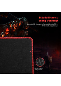 Tấm lót chuột Gamen GP-XL bàn di chuột kiểu dáng gaming kích thước lớn 70x30 cm - Hàng Chính Hãng