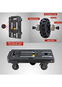 Xe Đẩy Hàng, Xe Kéo Hàng 5 Bánh tiện lợi, tải trọng lớn