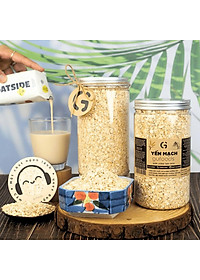 Yến Mạch Tươi Cán Mỏng (Cán Dẹt) GUfoods 500g - Ăn Kiêng, Giàu Chất Xơ, Hỗ Trợ Giảm Cân, Tập Gym, Eat Clean