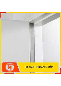 Mút xốp dán khe cửa HT SYS - Cách âm - Giảm chấn - Chống bụi - Gioăng xốp bản 15mm x2 mét -Bộ 02 cuộn