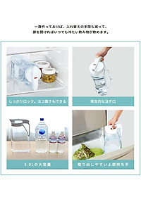 Bình đựng nước uống lạnh Asvel Drink Vio 3.1L hàng nội địa Nhật Bản