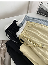 Quần ống rộng nữ, chất liệu Lụa gió cao cấp, mềm mịn, mát mẻ, Quần dài nữ form rộng thoải mái form 40-62 kg