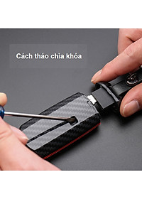 Bao da cacbon cao cấp bọc chìa khóa hãng xe  Mazda