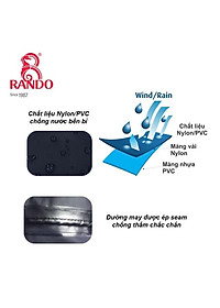 Bộ áo mưa 2 lớp thời trang cao cấp Rando