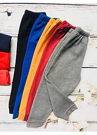 Combo 3 quần dài bé trai từ 7- 30 kg - vải nỉ co giãn - mặt trong có lớp bông giữ ấm cực tốt - 3 màu ngẫu nhiên