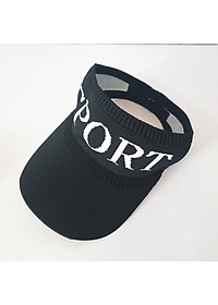 Mũ thể thao sport nửa đầu - Mũ lưỡi trai nửa đầu phong cách thời trang Aloha style-Nón Kết nửa đầu Nữ  Spor - Đen