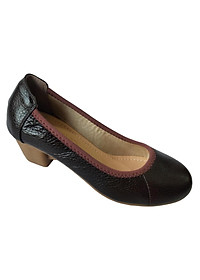 Giày Cao Gót Nữ Công Sở Da Bò Thật BIGGBEN Cao 5 Phân GCG14