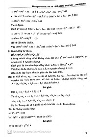 Chuyên đề bồi dưỡng học sinh khá, giỏi Toán THCS Phần Số Học  