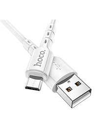 Cáp sạc nhanh 2.4A Hoco DU01 Micro dây PVC siêu bền truyền dữ liệu tốc độ cao dài 1M cho Android - Hàng chính hãng