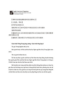 Giáo Trình Tiếng Trung Tăng Cường 2 - Tập 6 - Giáo Trình Tổng Hợp (Khổ Lớn)