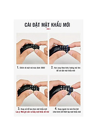 Khoá đa năng xe đạp xe máy 4 số chống trộm Khóa Số Xe Đạp 4 Số Mật Mã Vỏ PVC Bọc Lõi Thép (dạng tròn cứng) (mật khẩu mặc định 0000) 