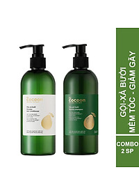 Bộ dầu Gội và Xả bưởi Cocoon cung cấp dưỡng chất và bổ sung độ ẩm cho tóc (310ml x 2) – Giúp tóc mềm và giảm gãy rụng