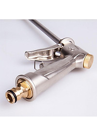 Vòi nước vòi phun nước rửa xe tưới cây tăng áp thông minh đầu đồng 206701-2 (bạc dài)