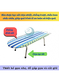 Bàn Ủi Mini– Kích Thước 30x80cm, Gấp Gọn, Chân Inox Bền Bỉ -Bàn Kê Ủi Quần Áo Mini – Gấp Gọn Tiện Lợi, Dùng Cho Gia Đình & Nhà Trọ -Bàn Ủi Mini Gấp Gọn – Nhỏ Gọn, Tiện Mang Đi Du Lịch, Dễ Bảo Quản