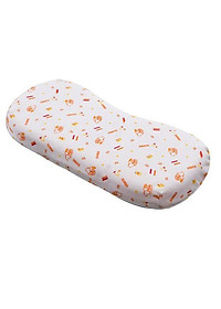 Gối Cao Su Cho Trẻ Sơ Sinh Liên Á, Gối Lõm Chống Méo Đầu 17x35x3cm + Áo
