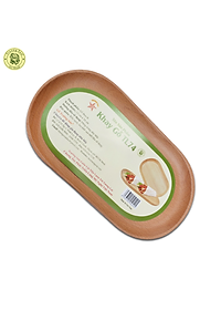 Khay Gỗ Hình Oval TL74 24 Cm Dùng Để Trưng Bày, Đựng Thức Ăn Bánh Kẹo - Đồ Gỗ Nhà Bếp Thương Hiệu Trường Sơn