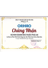 Viên uống bổ não, hổ trợ phòng ngừa tai biến, đột quỵ Ginkgo Biloba Orihiro Nhật Bản 240 viên