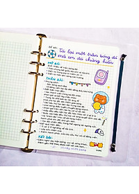 Sổ takenote văn 6, sổ tay ghi chép giúp học tốt văn 6 có 2 bản là sổ còng Binder và sổ lò xo A5 trang trí sticker