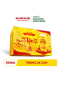 Bia Hơi Hà Nội - Thùng 24 lon 500ml - Phiên bản Tết 2026