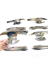 Ốp tay nắm, hõm cửa cho xe Toyota Corolla Cross 2020 mẫu crom cao cấp