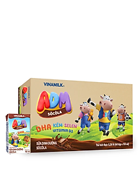 SỮA DINH DƯỠNG VINAMILK ADM GOLD SÔCÔLA - LỐC 4 HỘP X 110ML