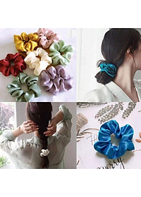 Dây buộc tóc cột tóc vải nhiều màu dễ thương PK0003