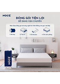 Nệm Foam NOOZ Home Goods  Tiêu Chuẩn CertiPUR-US Với Hai Tầng Foam Nâng Đỡ Ruột Đệm Cao Su Non Vỏ Nệm Tencel