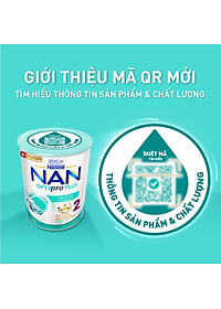 Sữa bột Nestlé NAN OPTIPRO PLUS 2 800g/lon với 5HMO Sản Xuất Tại Thụy Sĩ (6 - 12 tháng)
