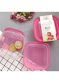 Bộ 2 sản phẩm hộp nhựa cao cấp đựng thực phẩm an toàn, tiện lợi dung tích 750ml - Hàng nội địa Nhật Bản.
