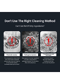 Xiaomi Thiết Bị Làm Sạch Trái Cây Và Rau Củ Quả hormone Giảm Vi Khuẩn Cho Nhà Bếp Hàng nhập khẩu