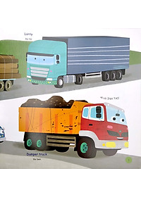 Sách Busy Machines - Trucks: Những Cỗ Máy Năng Nổ - Xe Tải (Song Ngữ Anh - Việt)
