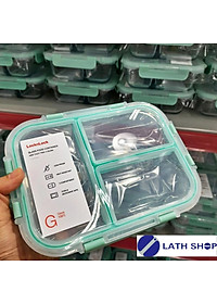 Hộp thủy tinh 3 ngăn Lock&Lock Glass Food Container dung tích 1040ml LLG458
