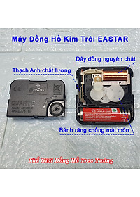 Máy Đồng Hồ Eastar Kim Trôi Độ Chính Xác Cao – Bộ Kim Đao thân Kim màu Đen có Dạ Quang màu Cam – Kèm theo Pin Maxell.