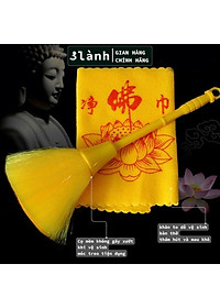 Bộ Vệ Sinh Bàn Thờ Khăn Lau Chổi Quét 3 Lành Dọn Dẹp Bàn Thờ Phật Thổ Địa Thần Tài Gia Tiên Tâm Linh Cuối Năm