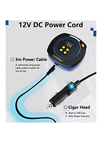 Máy bơm và xả lốp xe đa năng tự ngắt 12v Michelin M2201 - có đèn led lớn, cài đặt sẵn chế độ, dễ thao tác sử dụng, gọn nhẹ