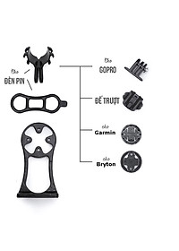 Giá Đỡ Camera, Đèn Pin Cho Xe Đạp Gắn Ghi Đông Xe Đạp Cho Xe Đạp Phù Hợp Với Garmin/Cateye/Bryton