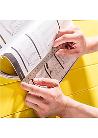 Thước Kẻ Thép Deli Các Kích Thước 15/20/30/50cmTiện Lợi - Chất Liệu Chống Mòn Gỉ - DL8015