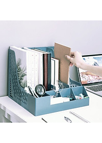( hàng cao cấp ) kệ đựng tài liệu 3 ngăn 4 ô – để bàn kệ xéo nhựa đựng hồ sơ văn phòng tiện lợi