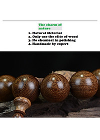 Bộ Vòng đeo tay phong Thủy Gỗ Đàn Hương Lụa Vàng Tự Nhiên Ấn Độ, Kèm Hộp đựng lót nhung nỉ