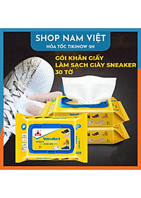 Nơi bán Gói Khăn Ướt Lau Giày, Khăn Vệ Sinh Giày Sneaker (30 Tờ/Gói)