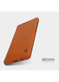 Bao da Leather cho Samsung Galaxy S20 Plus hiệu Nillkin Qin HPK-01 (Chất liệu da cao cấp, có ngăn đựng thẻ, mặt da siêu mềm mịn) - Hàng chính hãng