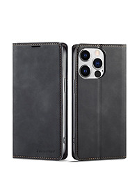 Bao da dạng ví dành cho iPhone 16 , 16 Plus , 16 Pro , 16 Pro Max ,  15 , 15 Pro , 15 Plus , 15 Pro Max có ngăn đựng thẻ , đựng tiền tiện lợi - Hàng nhập khẩu