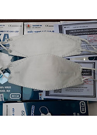 30 cái Khẩu trang y tế 4D Khánh An KA99 ngăn bụi vi khuẩn 99% ôm sát khuôn mặt không lem son và rất dễ thở