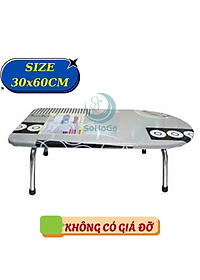 Bàn Để Ủi Quần Áo Kiểu Ngồi Lót Gỗ, 30x60cm, 4 Chân Gấp Gọn  (Họa Tiết Ngẫu Nhiên)